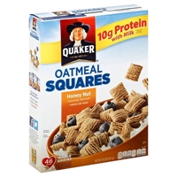 Oatmeal Squares Honey Nut Cereal 14 5 Oz Quaker Oats Allergy And Ingredient Information