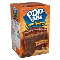 Kellogg's Pop-Tarts Gone Nutty Frosted Chocolate Peanut Butter Pastries 8 ct