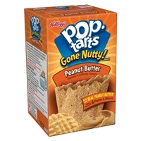 Kellogg's Pop-Tarts Gone Nutty Peanut Butter Pastries 6 ct Food Product Image