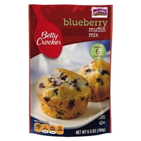 Betty Crocker Blueberry Muffin Mix 6.5 oz Food Product Image