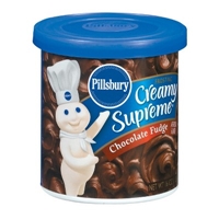 Pillsbury Creamy Supreme Chocolate Fudge Frosting 16 oz Food Product Image