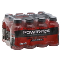 Powerade Fruit Punch Flavor Sports Drink 12 pk Food Product Image