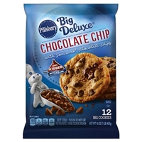 Pillsbury Big Deluxe Chocolate Chip Cookie Dough with Hershey's Mini Kisses 12 ct Product Image