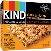 Kind Healthy Grains Granola Bars Oats & Honey with Toasted Coconut - 5 CT Food Product Image