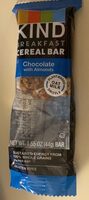 Breakfast cereal bar chocolate with almonds Food Product Image