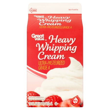 Great Value Whipping Cream Heavy Food Product Image