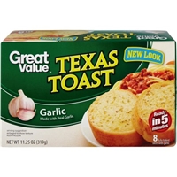 Great Value Garlic Texas Toast, 11.25 oz Packaging Image