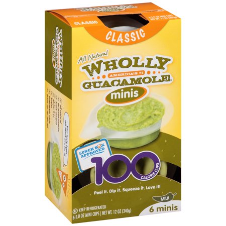 Wholly Guacamole Minis 100 Calorie Mini Cups Classic - 6 CT Food Product Image