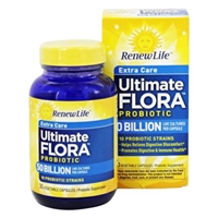 Renew Life - Ultimate Flora Extra Care Probiotic - 30 Vegetarian Capsules Formerly Critical Care Product Image