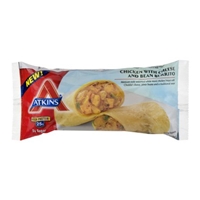 Atkins Chicken with Cheese and Bean Burrito Food Product Image