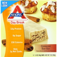 Atkins Day Break Cinnamon Bun Bar - 5 Ct Product Image