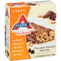 Atkins Day Break Chocolate Oatmeal Fiber Bar - 5 Ct Product Image