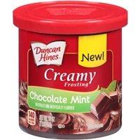 Duncan Hines Creamy Chocolate Mint Frosting Food Product Image