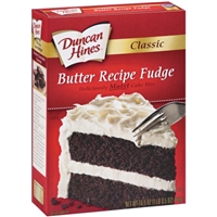 Duncan Hines Classic Butter Recipe Fudge Cake Mix 16.5 oz Box Product Image