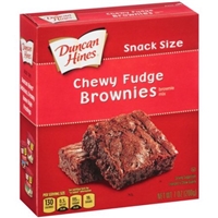 Duncan Hines Chewy Fudge Mini Brownies Food Product Image