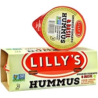 Lilly's All Natural Hummus, Smoked Tomato And Basil, 4 Ct Food Product Image