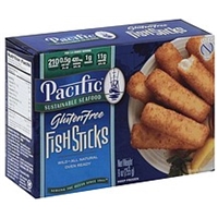 Pacific Sustainable Seafood Gluten Free Fish Sticks Food Product Image