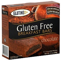 Glutino Breakfast Bars Gluten Free, Chocolate Food Product Image