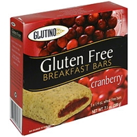Glutino Breakfast Bars Gluten Free, Cranberry Food Product Image