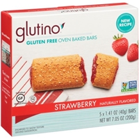 Glutino Gluten Free Breakfast Bars Strawberry - 5 CT Food Product Image