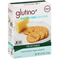 Glutino Gluten Free Crackers Vegetable Food Product Image