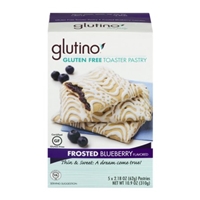 Glutino Gluten Free Toaster Pastry Frosted Blueberry - 5 CT Food Product Image