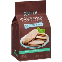Glutino Mint Fudge Italian Crme Filled Cookies 5.3 oz. Bag Product Image