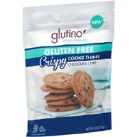 Glutino Gluten Free Chocolate Chip Crispy Cookie Thins, 6 oz Food Product Image