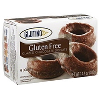 Glutino Donuts Gluten Free, Glazed Chocolate Food Product Image