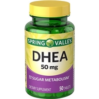 Spring Valley DHEA Dietary Supplement Tablets, 50 mg, 50 count Product Image