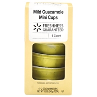 Freshness Guaranteed Mild Guacamole Mini Cups, 12 oz, 6 Count