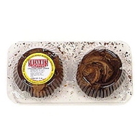 Suzanne's Muffins Chocolate Cream Cheese Muffins Food Product Image