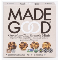 Made Good Organic Chocolate Chip Granola Minis Food Product Image