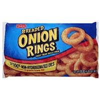 Giant Onion Rings Breaded