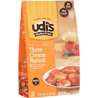 Udi's Gluten Free Three Cheese Ravioli Food Product Image