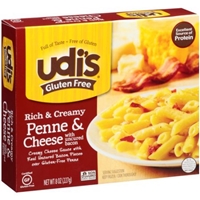 Udi's Entree Gluten Free Penne & Cheese with Bacon Food Product Image