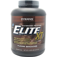 Dymatize Nutrition Elite 12-Hour Protein Powder, Fudge Brownie, 4 Pound Food Product Image