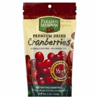 Paradise Meadow Premium Dried Cranberries Food Product Image