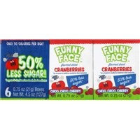 Paradise Meadow Funny Face Cherry Flavored Dried Cranberries Food Product Image