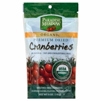 Paradice Meadow Organic Premium Dried Cranberries Food Product Image