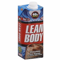 Lean Body Chocolate Ice Cream Shake Food Product Image