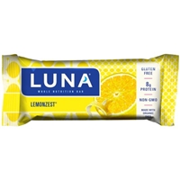 Luna Whole Nutrition Bar Lemonzest Food Product Image