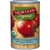 Muir Glen Organic Diced Tomatoes No Salt Added Product Image