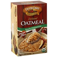 Country Choice Instant Oatmeal Oatmeal, Instant, Apple Cinnamon Food Product Image