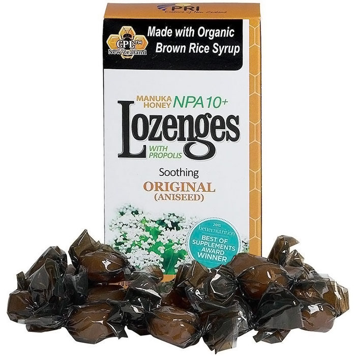 Pacific Resources Pacific Resources, Lozenges Food Supplement With Propolis, Manuka Honey Food Product Image