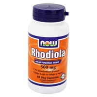 NOW Foods - Rhodiola 3% Extract 500 mg. - 60 Vegetarian Capsules Food Product Image