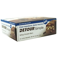 Detour Simple Whey Protein Bars Chocolate Chip Caramel - 12 CT