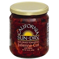 California Sun Dry Sun Dried Tomatoes With Herbs, Julienne Cut Product Image