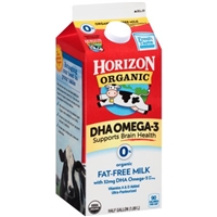 Horizon Organic Fat-Free Milk DHA Omega-3 Product Image