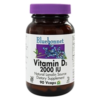 Bluebonnet Bluebonnet, Vitamin D3 2000 Iu Dietary Supplement Food Product Image